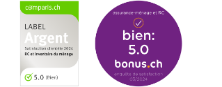 Comparis.ch et Bonus.ch label pour Allianz assurance menage et rc